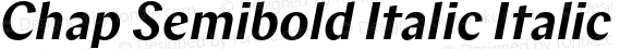 Chap Semibold Italic Italic
