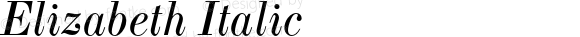 Elizabeth Italic