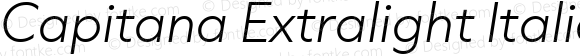 Capitana Extralight Italic