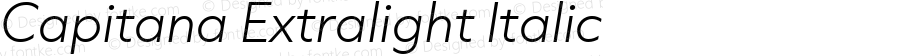 Capitana Extralight Italic