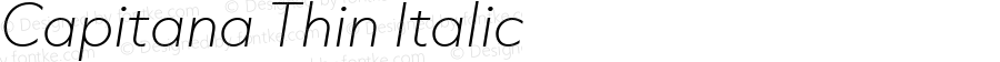 Capitana Thin Italic