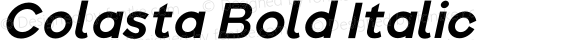 Colasta Bold Italic