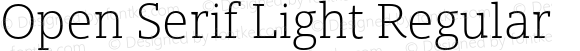 Open Serif Light Regular