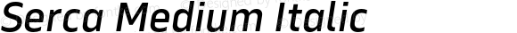 Serca Medium Italic