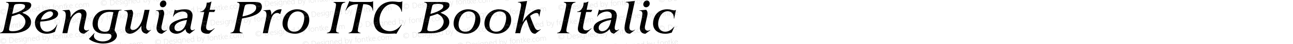 Benguiat Pro ITC Book Italic