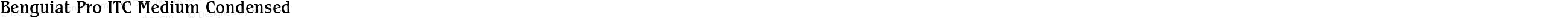 Benguiat Pro ITC Medium Condensed