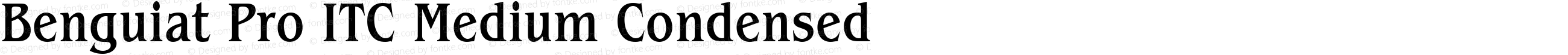 Benguiat Pro ITC Medium Condensed