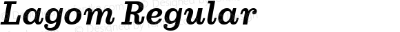 Lagom Medium Italic