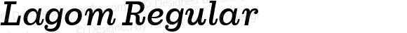 Lagom Regular Italic