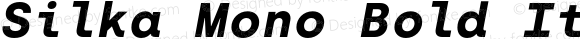 Silka Mono Bold Italic
