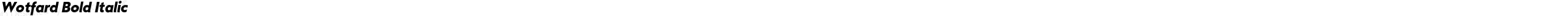 Wotfard Bold Italic