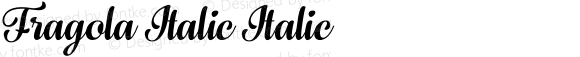 Fragola Italic Italic