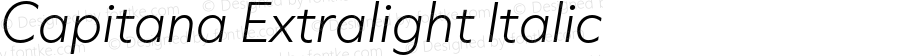 Capitana Extralight Italic