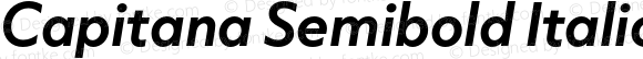 Capitana Semibold Italic