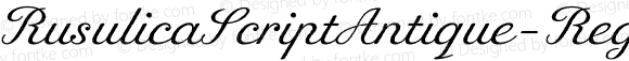 ☞Rusulica Script Antique