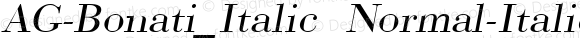 AG-Bonati_Italic Normal-Italic