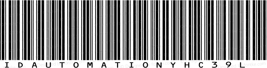 IDAutomationYHC39L Regular IDAutomation.com 2014