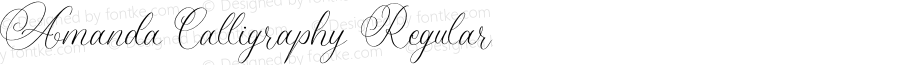 Amanda Calligraphy Regular