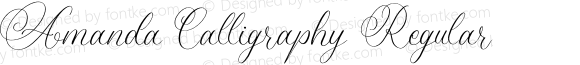 Amanda Calligraphy Regular