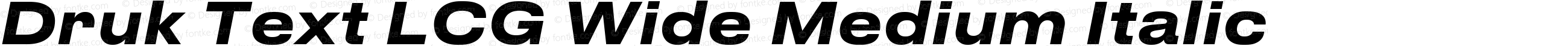 Druk Text LCG Wide Medium Italic