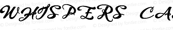 WHISPERS CALLIGRAPHY_DEMO_sinuous_BOLD Regular