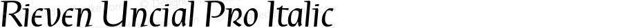 Rieven Uncial Pro Italic