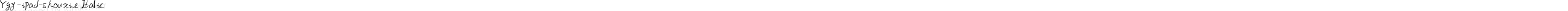 Ygy-ipad-shouxie Italic