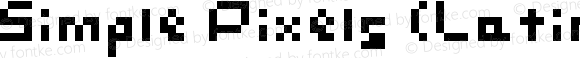 Simple Pixels (Latin + Cyrillic + Katakana) Regular