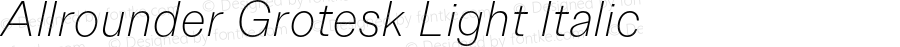 AllrounderGrotesk-LightItalic