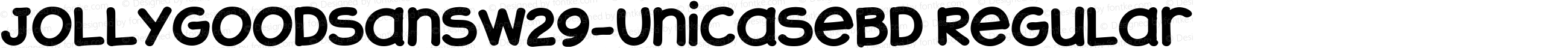 JollyGood Sans W29 Unicase Bold