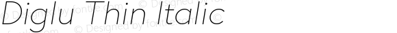 Diglu Thin Italic