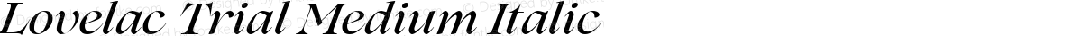 Lovelac Trial Medium Italic