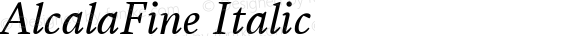 AlcalaFine-Italic
