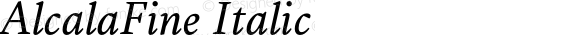 AlcalaFine-Italic