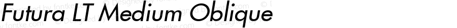 Futura LT Medium Oblique