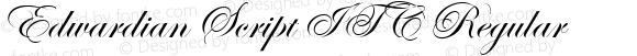 Edwardian Script ITC Regular