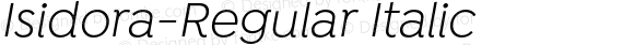 Isidora-Regular Italic