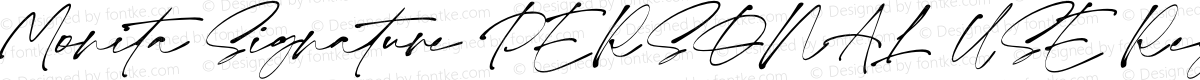 Monita Signature PERSONAL USE Regular Italic