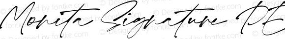 Monita Signature PERSONAL USE Regular Italic