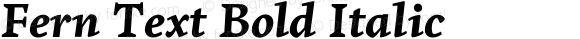 Fern Text Bold Italic