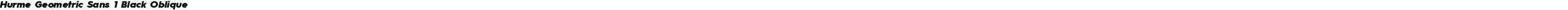 Hurme Geometric Sans 1 Black Oblique