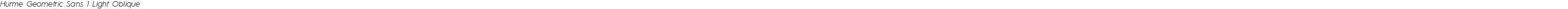 Hurme Geometric Sans 1 Light Oblique