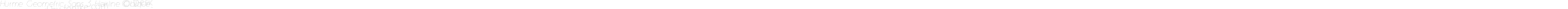 Hurme Geometric Sans 3 Hairline Oblique