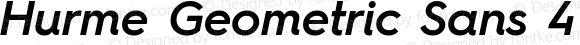 Hurme Geometric Sans 4 SemiBold Oblique