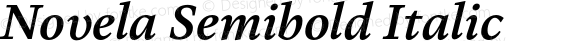 Novela Semibold Italic