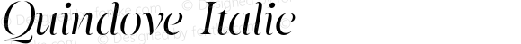 Quindove Italic