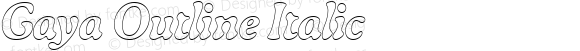 Gaya Outline Italic