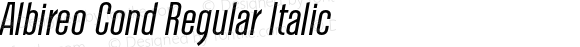 Albireo Cond Regular Italic