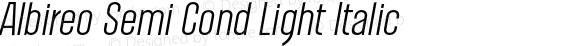 Albireo Semi Cond Light Italic