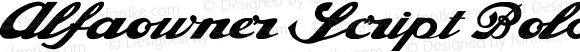 Alfaowner Script Bold Italic